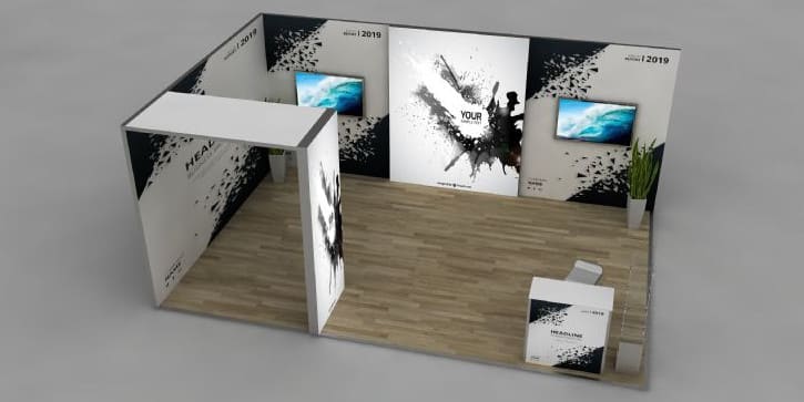 24m² Δύο Όψεων Led με οροφή